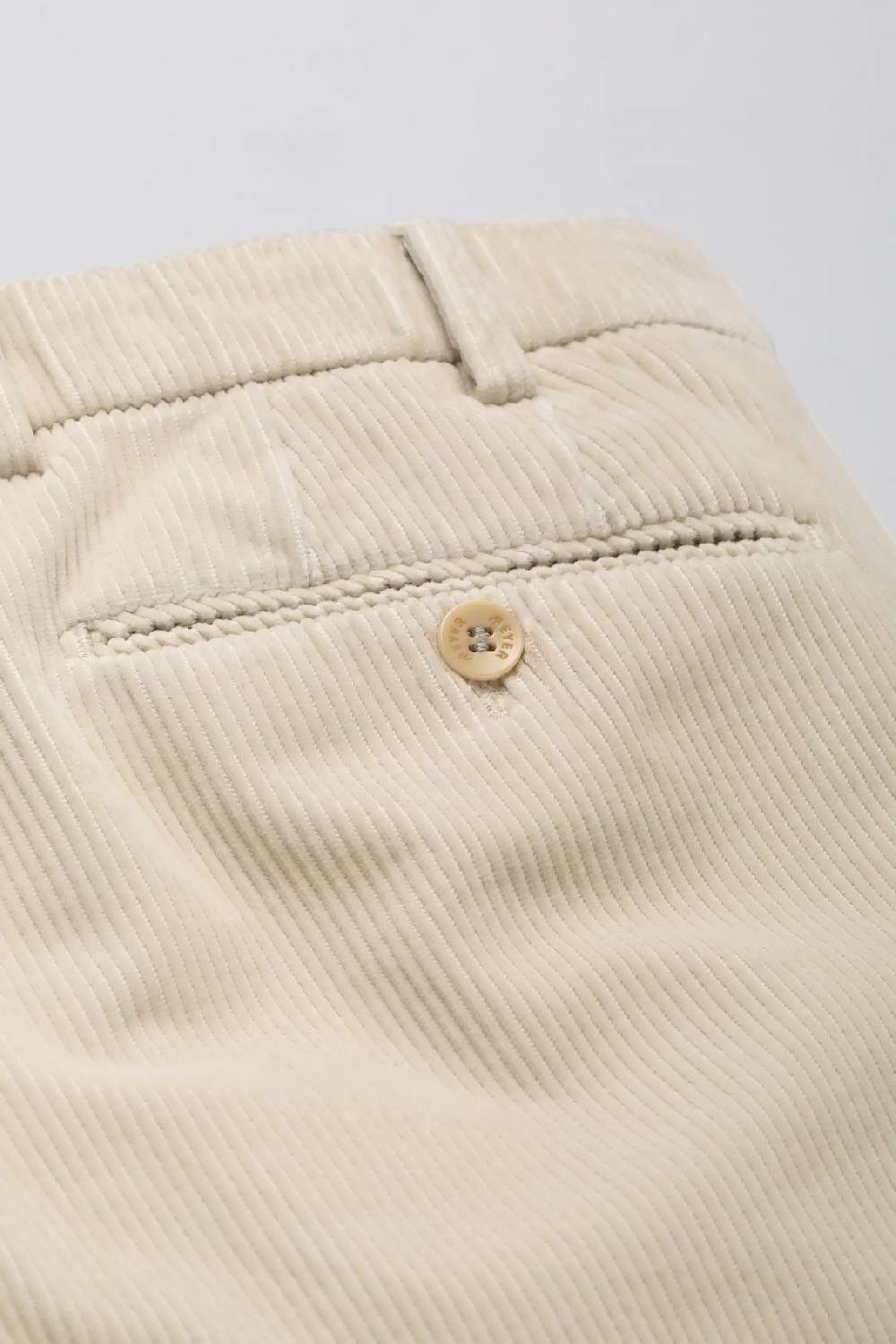 Meyer Pantalone avorio meyer in velluto a coste luxury modern fit Qualità Garantita