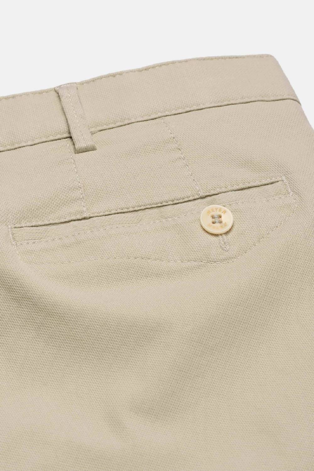 Meyer Pantalone modern fit beige meyer cotone microstruttura stretch Consegna Veloce