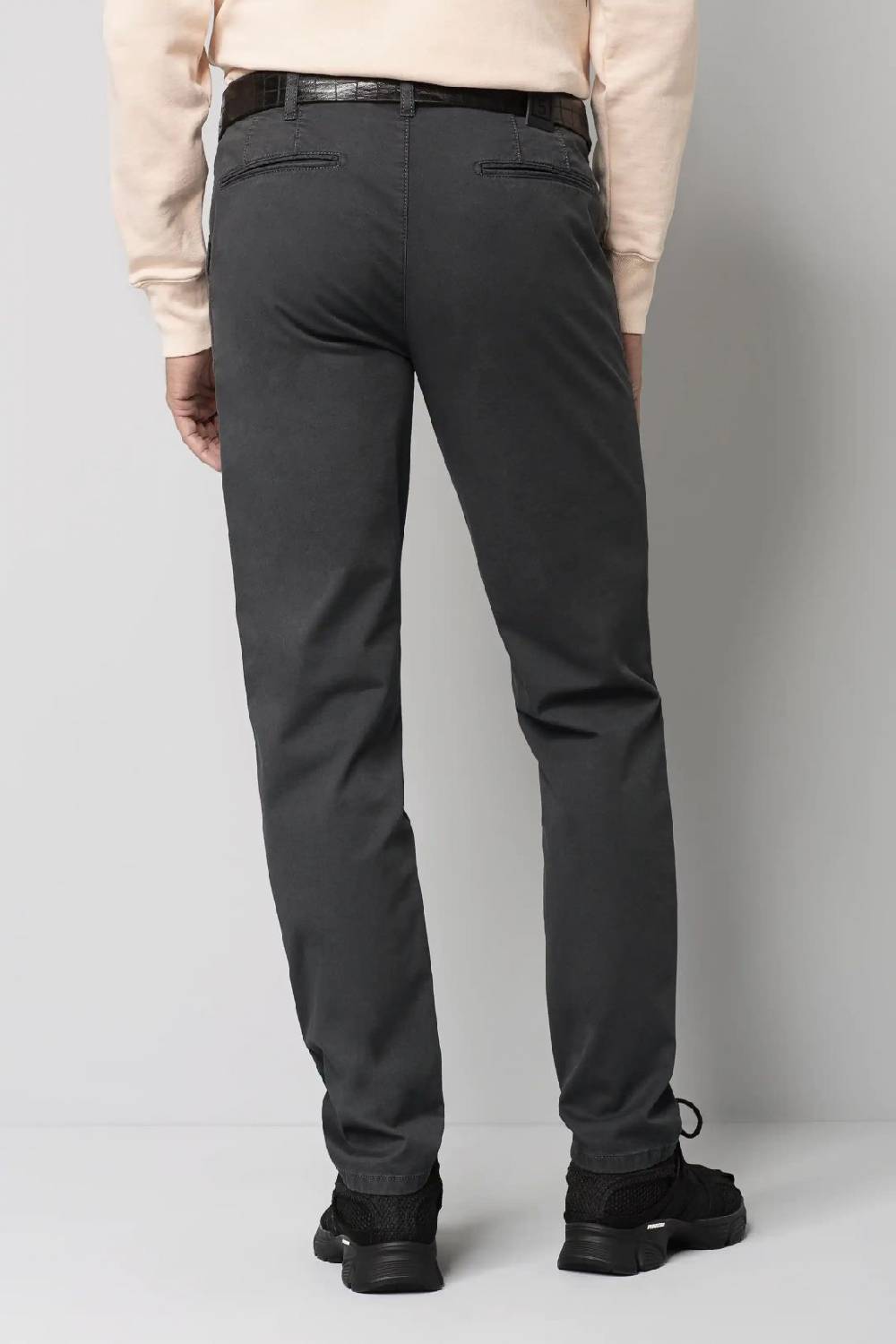 Meyer Pantalone regular fit grigio antracite cotone bio stretch m5 by meyer Prezzo Ridotto