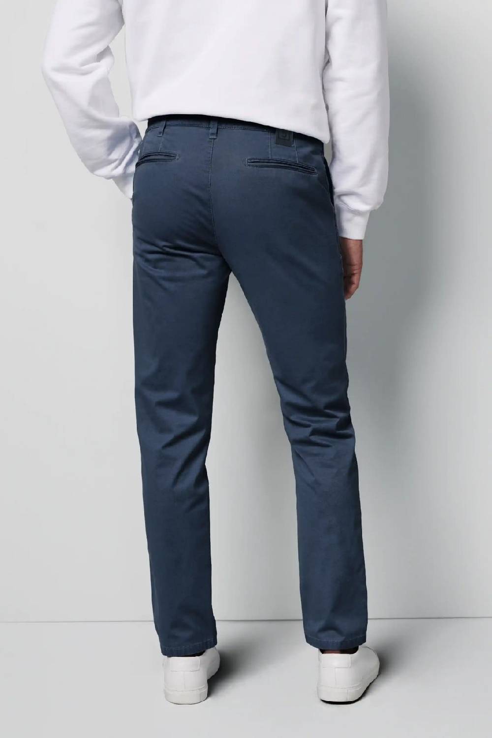 Meyer Pantalone regular fit blu marine cotone bio stretch m5 by meyer Convenienza