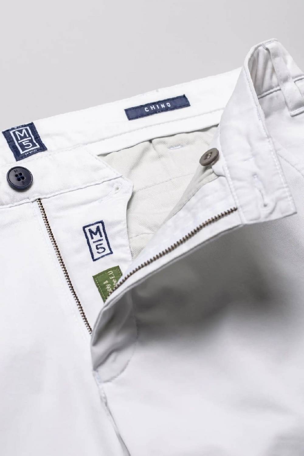 Meyer Pantalone regular fit bianco cotone bio stretch m5 by meyer Novità