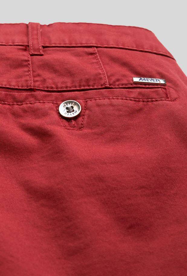 Meyer Pantalone rosso meyer in cotone stretch drop quattro comfort fit Presa