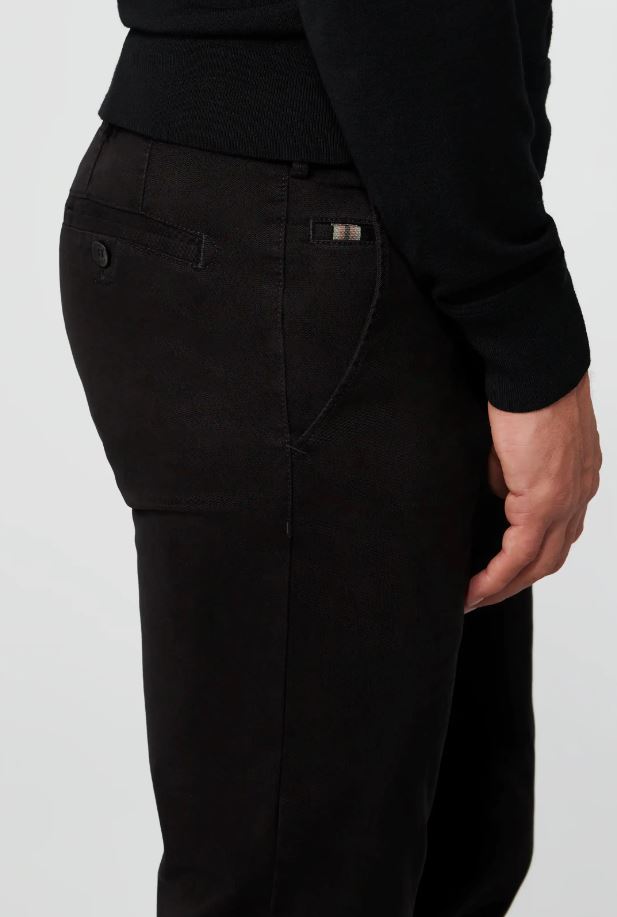 Meyer Pantalone nero meyer in cotone stretch drop quattro comfort fit Offerta