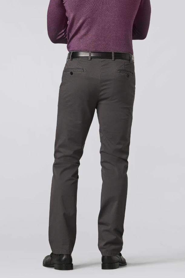 Meyer Pantalone grigio antracite meyer in cotone stretch drop quattro comfort fit Economico
