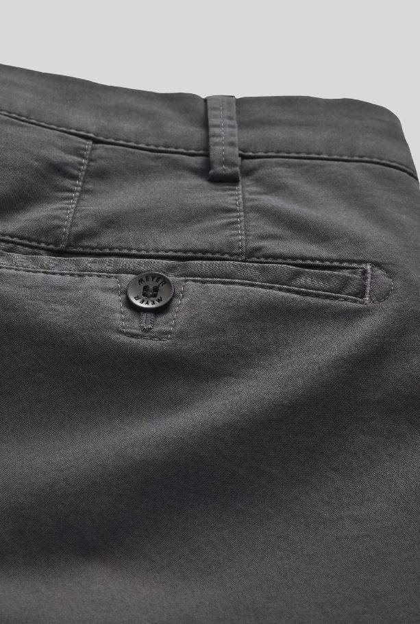Meyer Pantalone grigio antracite meyer in cotone stretch drop quattro comfort fit Economico