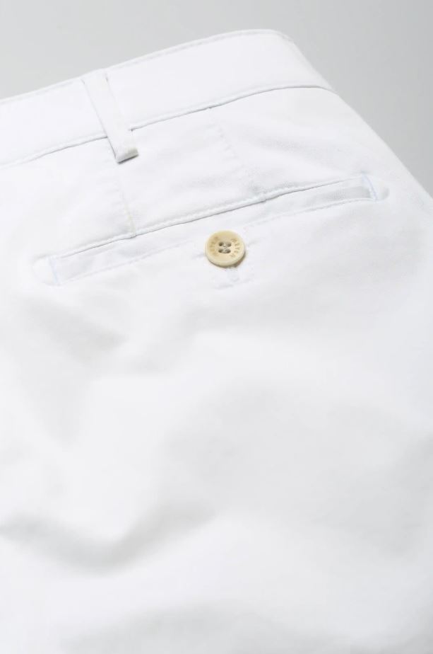 Meyer Pantalone bianco meyer in cotone stretch drop quattro comfort fit Outlet