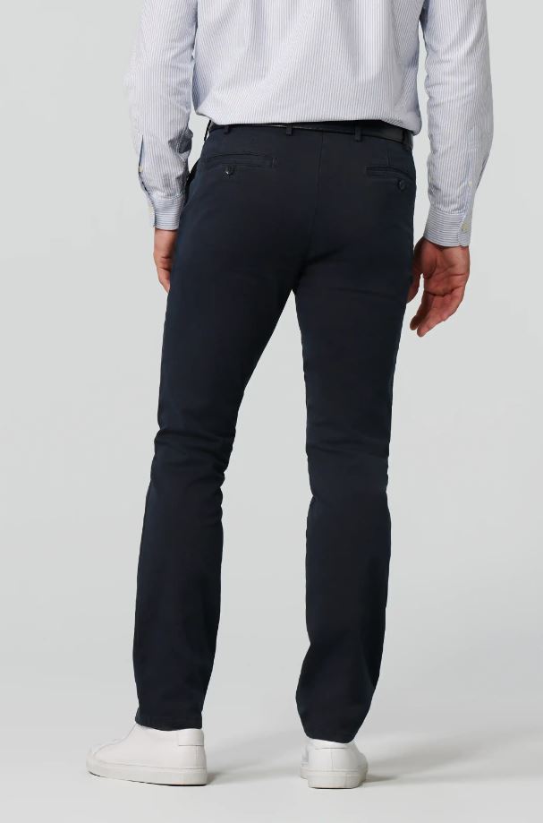 Meyer Pantalone blu meyer in cotone stretch drop quattro comfort fit Saldi