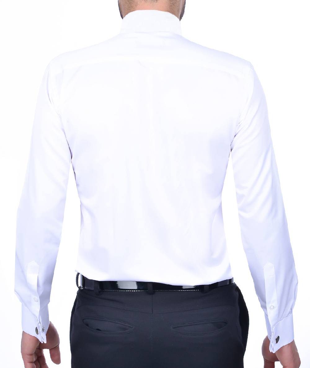 Baggi Camicia da cerimonia slim fit baggi collo diplomatico Saldi Di Fabbrica