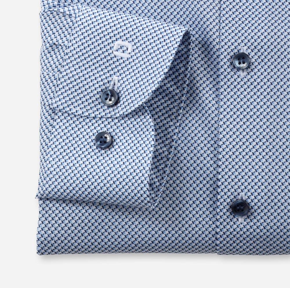 Olymp Camicia olymp level five slim fit olymp cotone stretch stampato Vendite Flash