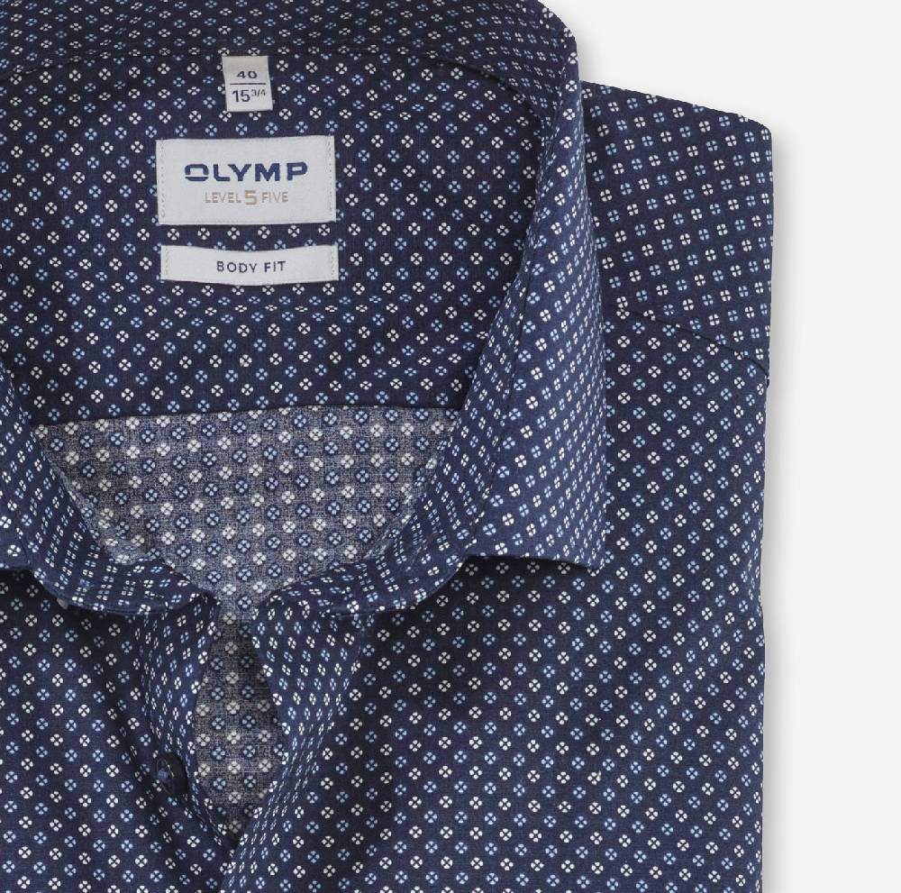 Olymp Camicia slim fit olymp cotone stretch stampato Negozio