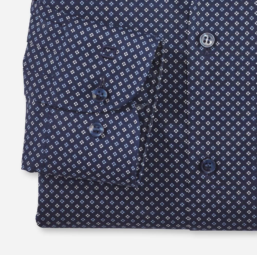 Olymp Camicia slim fit olymp cotone stretch stampato Negozio