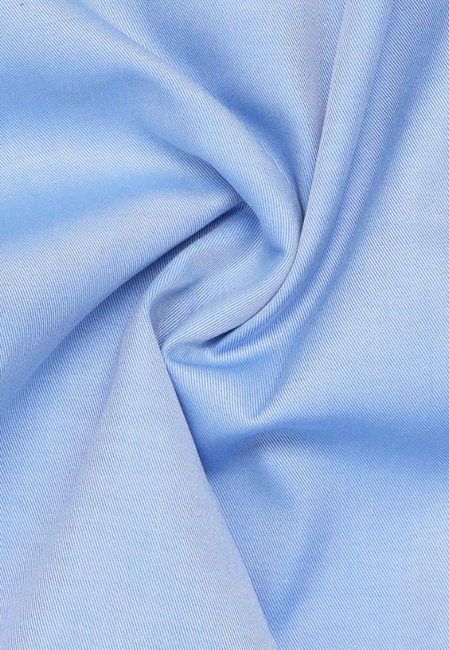 Eterna Camicia azzurra eterna slim fit collo francese cotone cover Italia