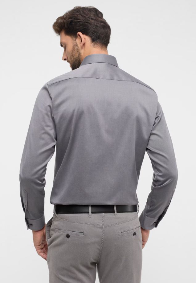 Eterna Camicia grigia eterna modern fit collo classico italiano Qualità