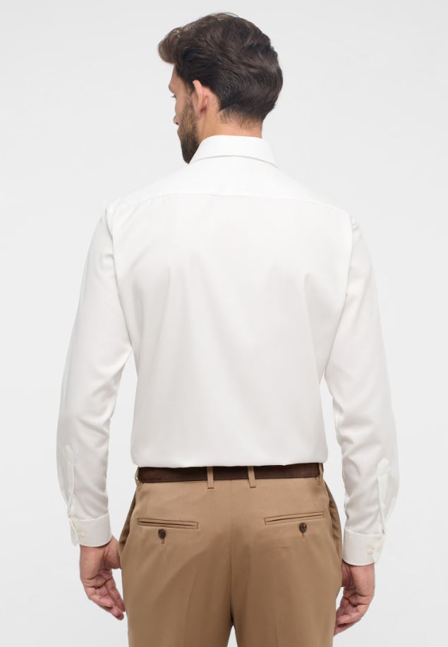 Eterna Camicia beige eterna modern fit collo classico italiano Spedizione Gratuita