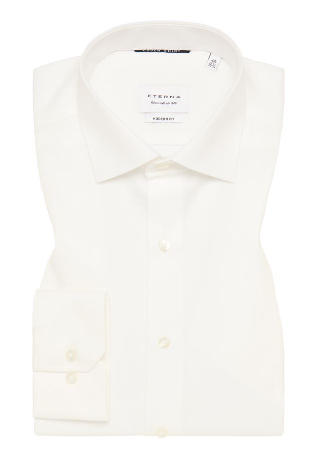 Eterna Camicia beige eterna modern fit collo classico italiano Spedizione Gratuita