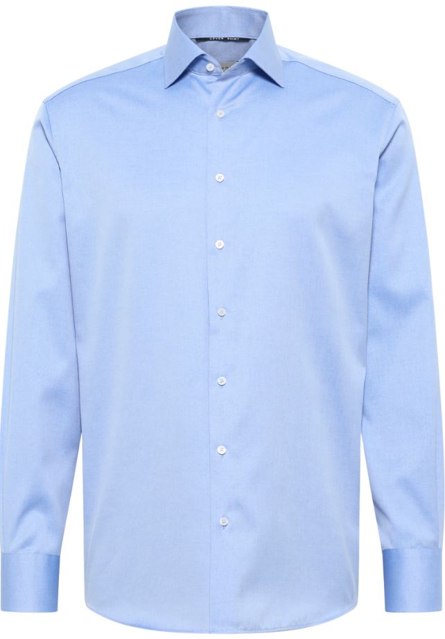 Eterna Camicia azzurra eterna modern fit collo classico italiano Pezzi Unici