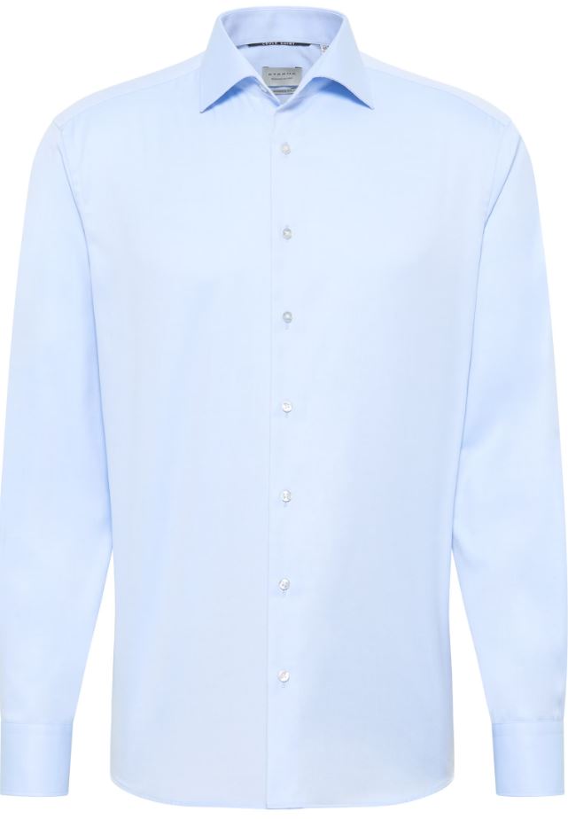 Eterna Camicia celeste eterna modern fit collo classico italiano Soddisfazione Garantita