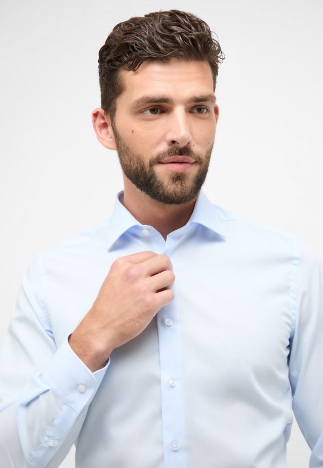 Eterna Camicia eterna slim fit in cotone popeline facile stiro Consegna Veloce