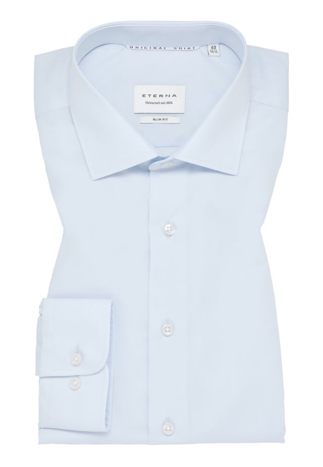 Eterna Camicia eterna slim fit in cotone popeline facile stiro Consegna Veloce
