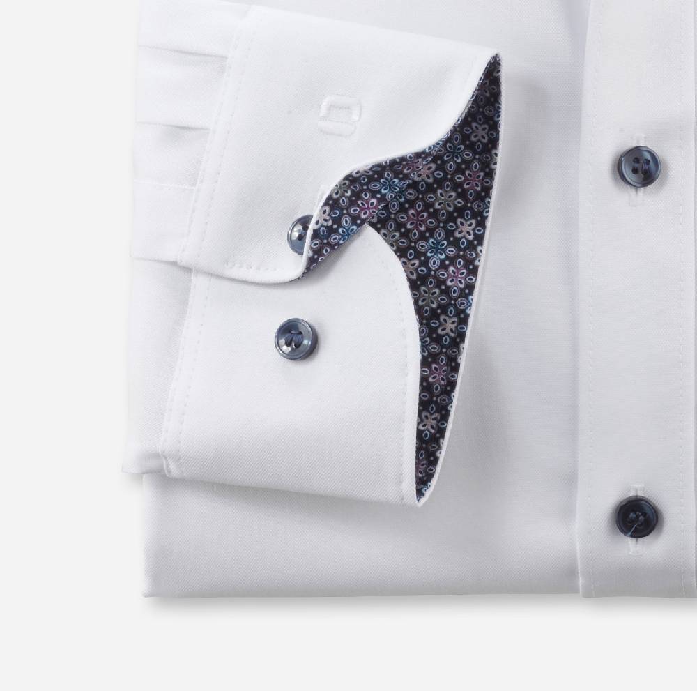 Olymp Camicia olymp level five bianca slim fit cotone stretch Shopping Online