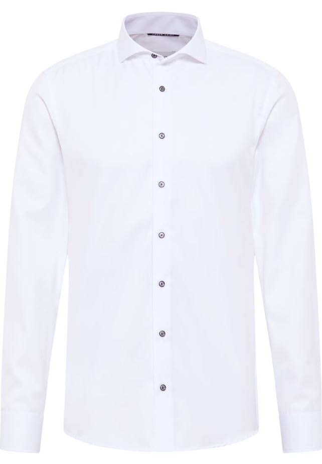 Eterna Camicia eterna slim fit bianca in cotone cover Prezzo Ridotto