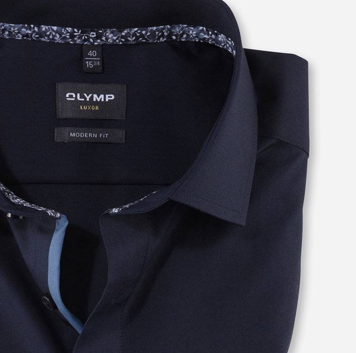 Olymp Camicia olymp blu scuro modern fit con taschino Sconto