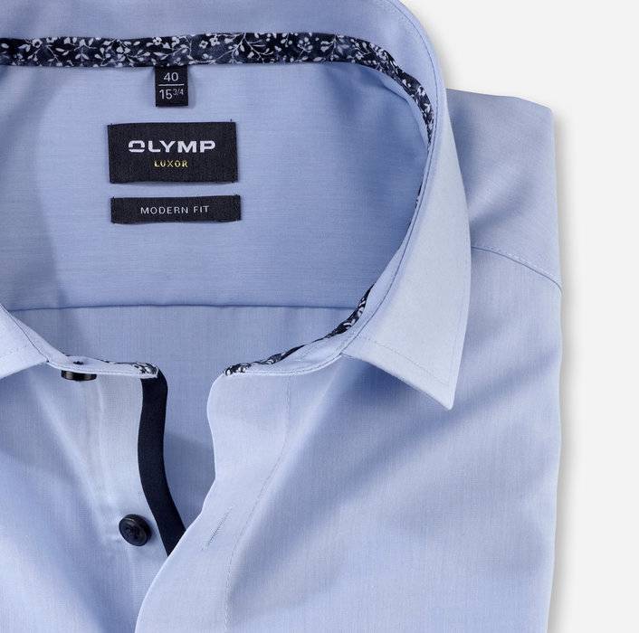 Olymp Camicia olymp celeste modern fit con taschino Offerta
