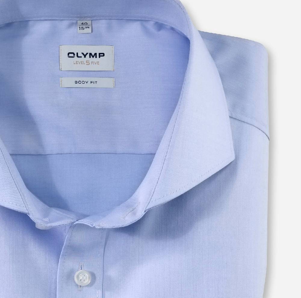 Olymp Camicia olymp celeste slim fit cotone twill stretch facile stiro Online