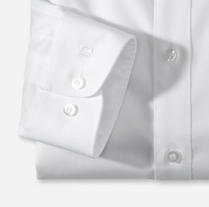 Olymp Camicia olymp bianca slim fit cotone twill stretch facile stiro Outlet