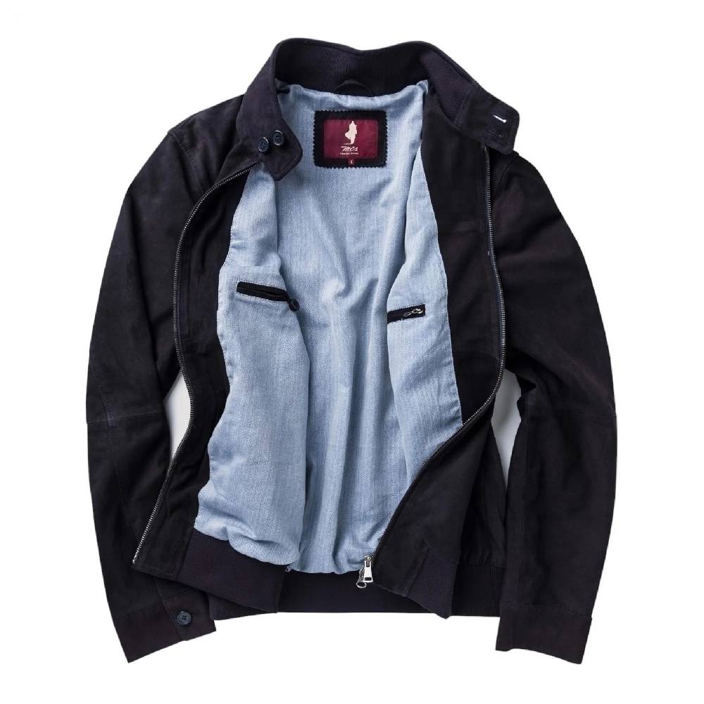 MCS Giacca bomber harrington mcs in pelle scamosciata Hotsell
