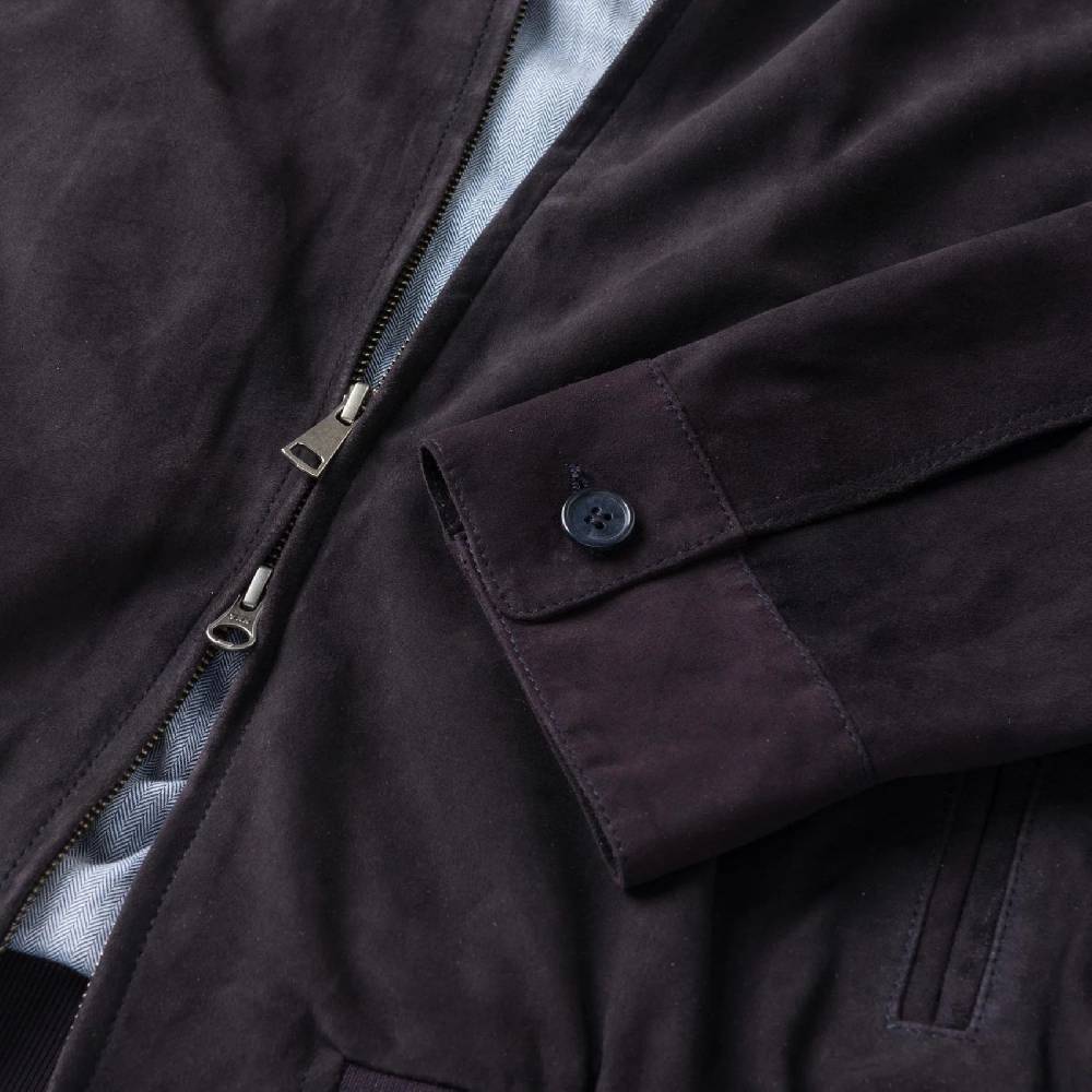 MCS Giacca bomber harrington mcs in pelle scamosciata Hotsell
