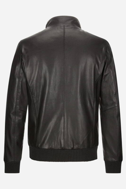 Milestone Bomber giubbino nero in pelle milestone Vendite Flash