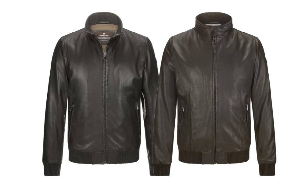 Milestone Bomber giubbino nero in pelle milestone Vendite Flash