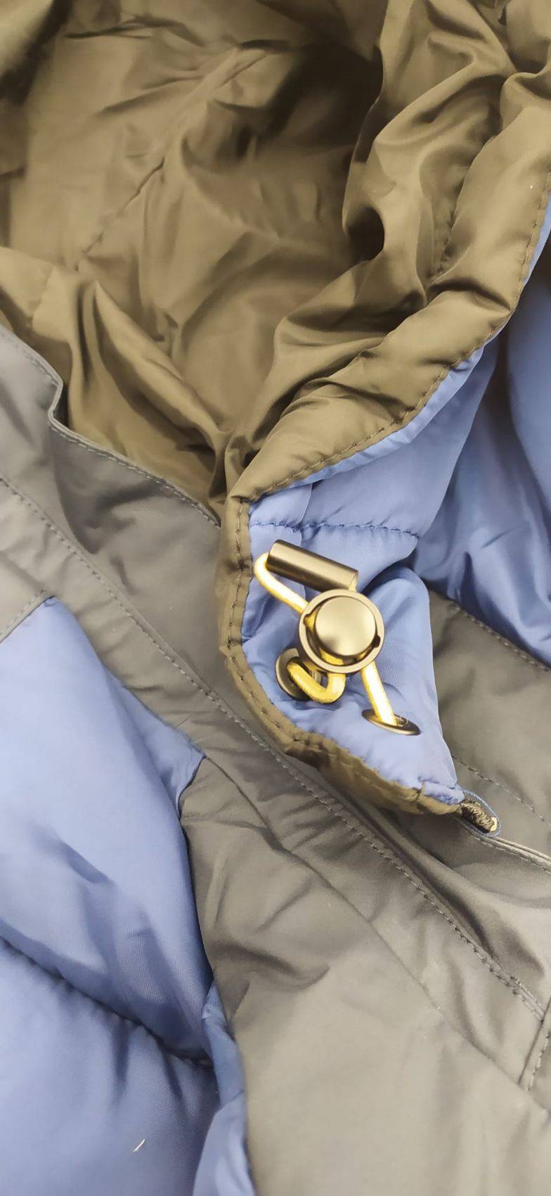Adimari Parka in eco piuma blu adimari con cappuccio Italia