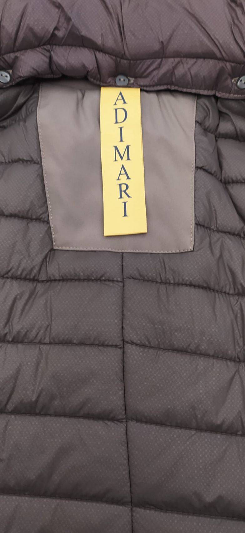 Adimari Trench impermeabile imbottito blu con pettorina anti vento staccabile 2025