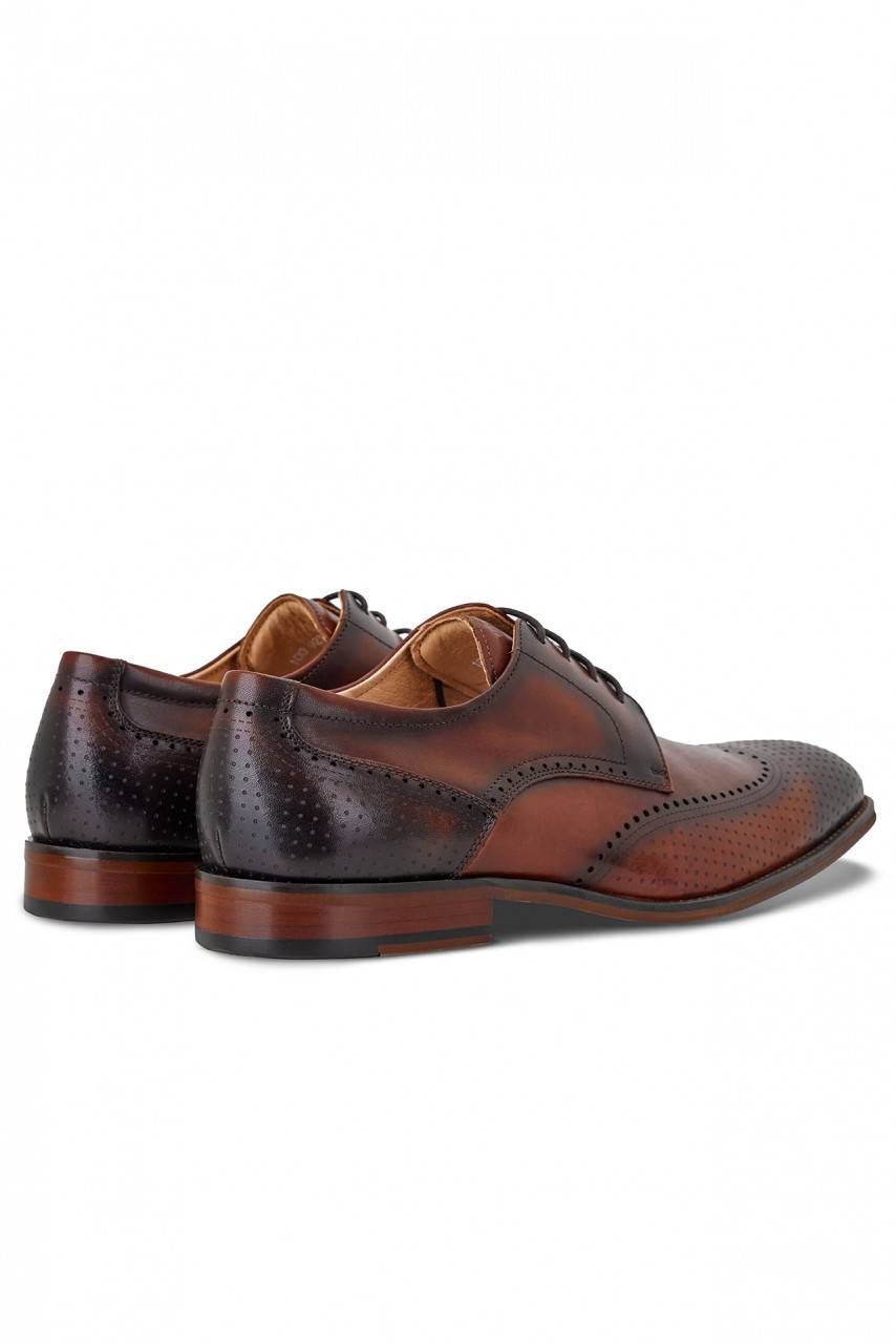 Digel Scarpa derby all'inglese color cognac elegante digel in vera pelle Pezzi Unici