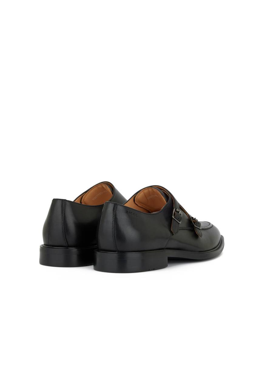 Digel Scarpa digel nera con doppia fibbia in pelle di vitello Promozione Limitata