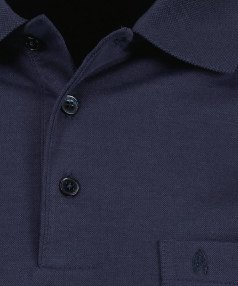 Ragman Polo blu scuro con taschino ragman no stiro modern fit Sconto