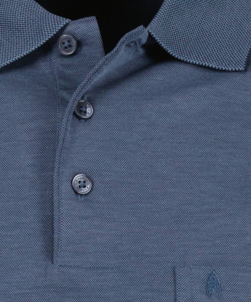 Ragman Polo azzurra con taschino ragman no stiro modern fit Offerta