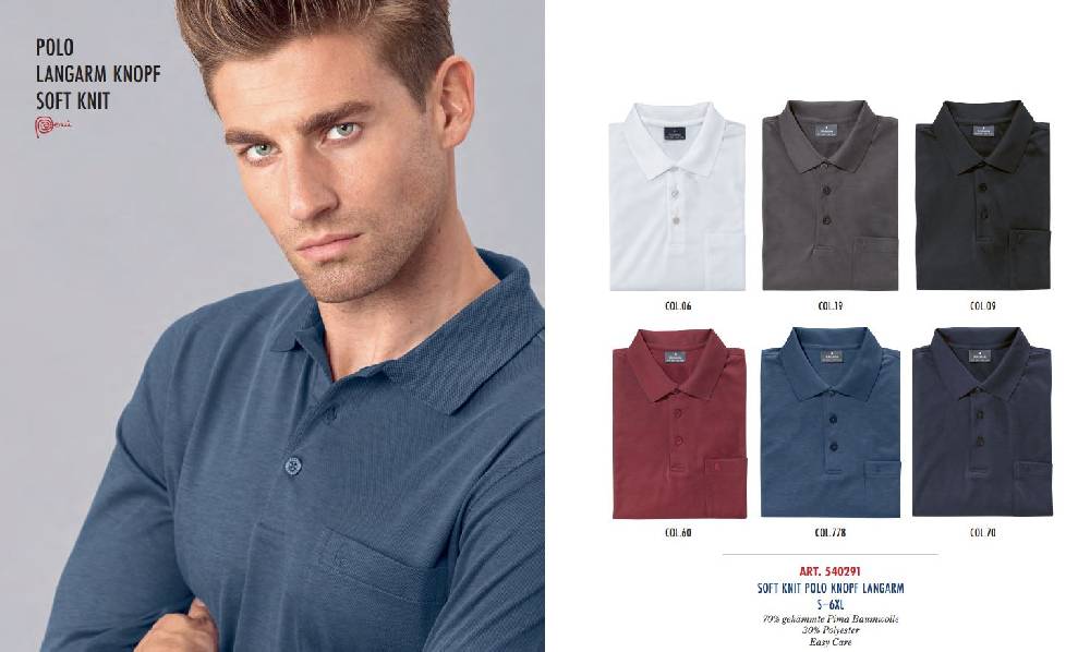 Ragman Polo azzurra con taschino ragman no stiro modern fit Offerta
