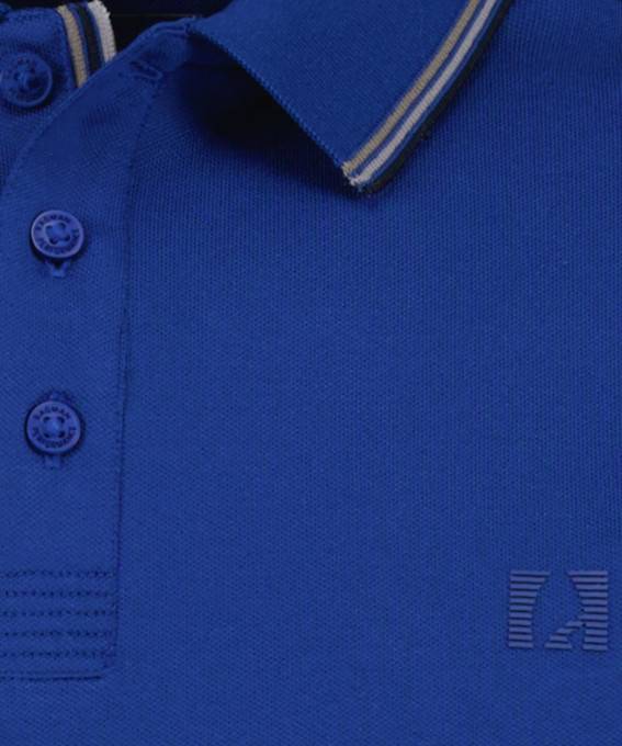 Ragman Polo blu marine in tessuto performante ragman modern fit Saldi