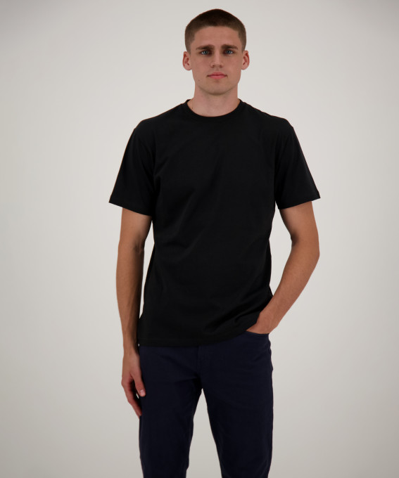 Ragman Due t-shirt nere ragman in puro cotone jersey Vendita Economica