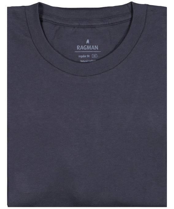 Ragman Due t-shirt blu ragman in puro cotone jersey Saldi Di Fabbrica
