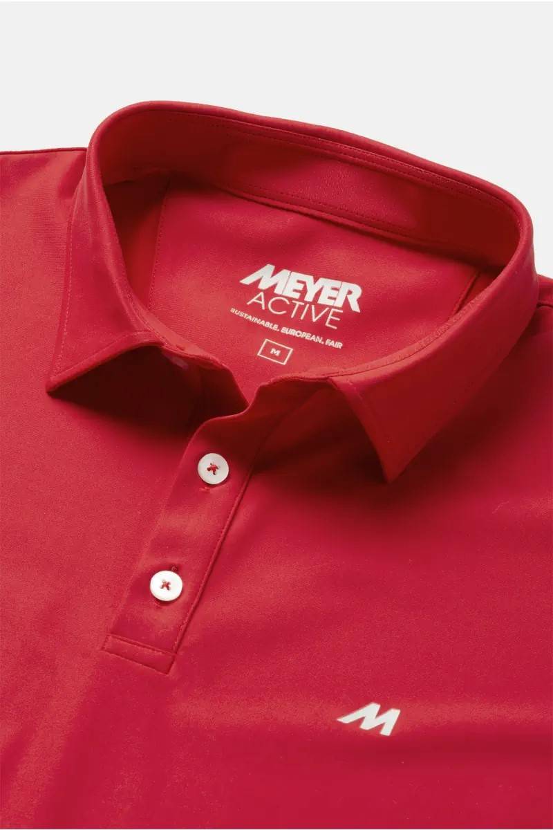Meyer Polo meyer rossa tessuto performante tecnico Vendite Flash
