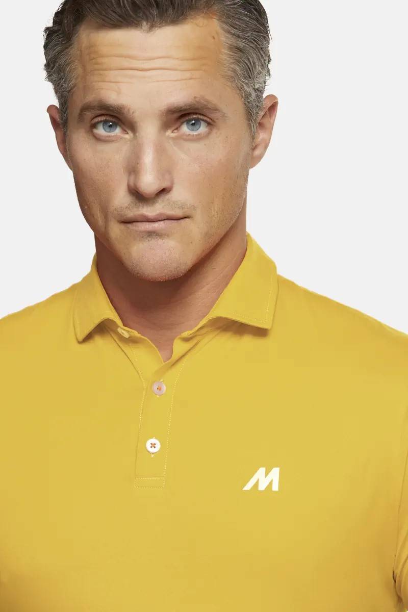 Meyer Polo meyer gialla tessuto performante tecnico Negozio