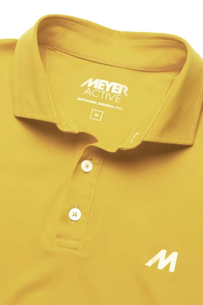 Meyer Polo meyer gialla tessuto performante tecnico Negozio