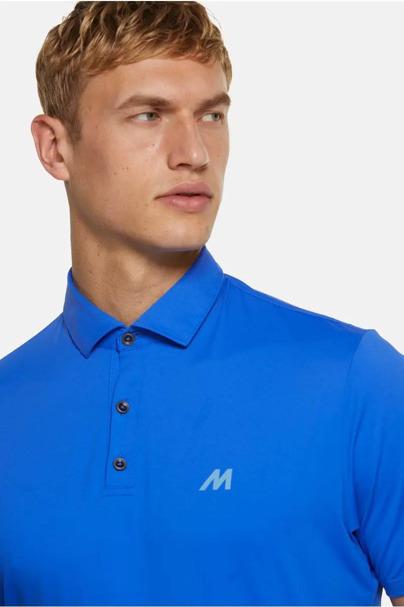 Meyer Polo meyer blu elettrico tessuto performante tecnico In Saldo