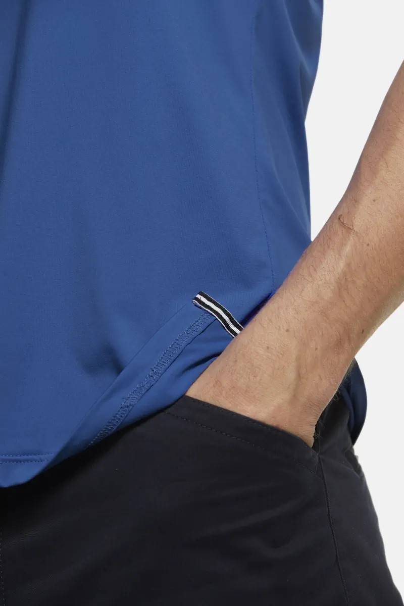 Meyer Polo meyer blu tessuto performante tecnico Moda