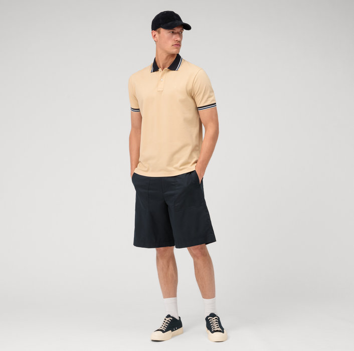 Olymp Polo beige naturale olymp regular fit cotone piqué In Linea