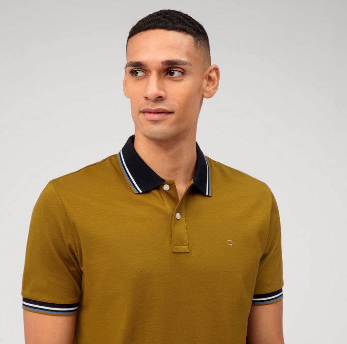 Olymp Polo color cachi olymp regular fit cotone piqué Qualità